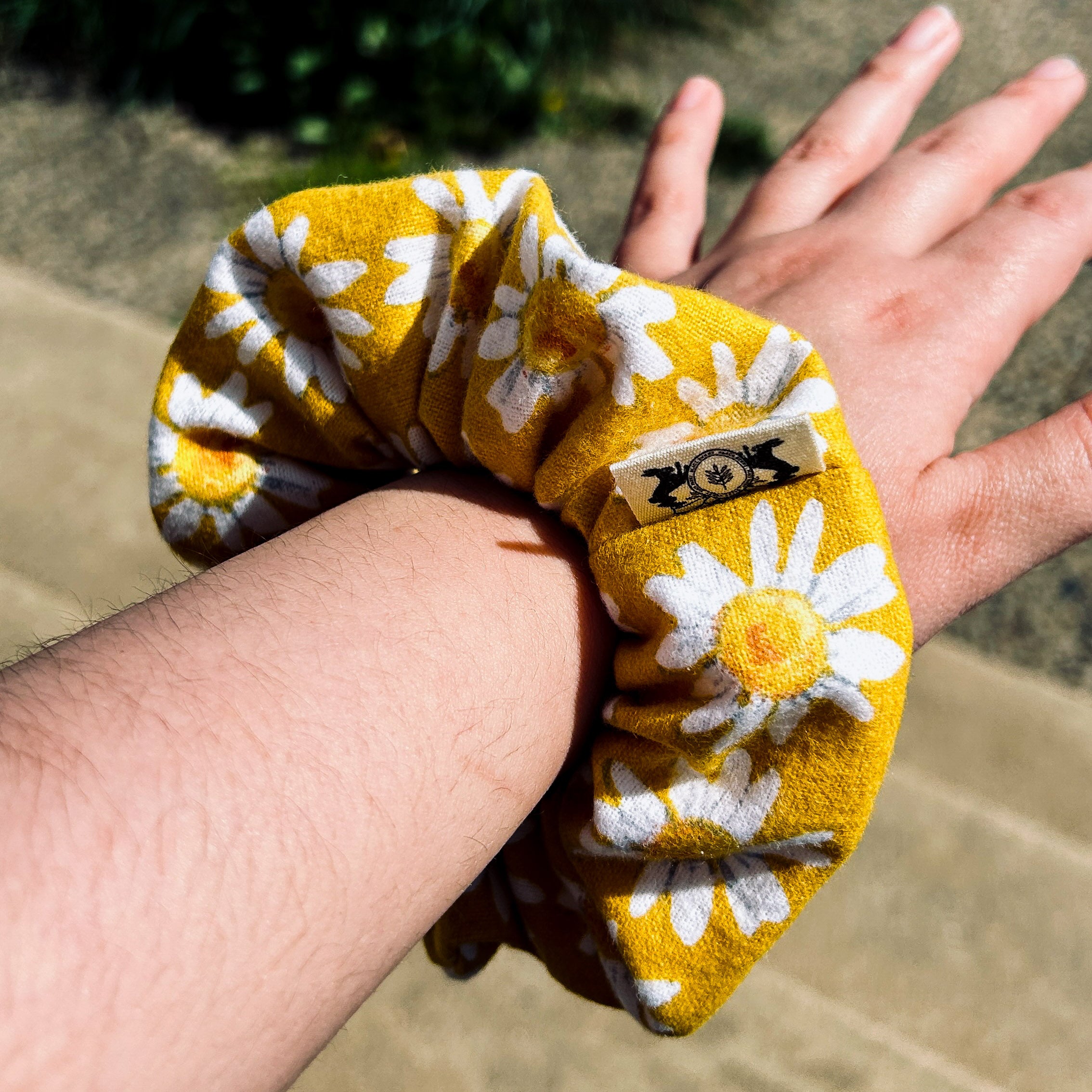 Regular Yellow Daisy Scrunchie